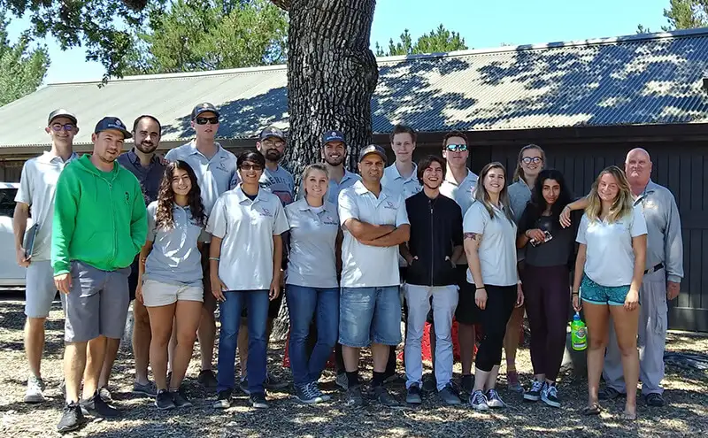 Omni Energy’s (L to R) Michael Charters, Troy Wooster, Michael Del Valle, and Divyam Parmar, intern